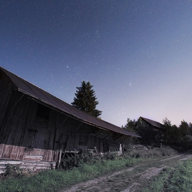 Barn at Night