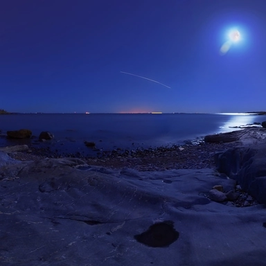 Moon and Shore