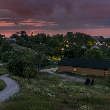 Houses in the Evening