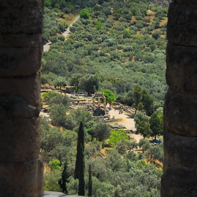 Temple of Athena Pronaia in Delphi